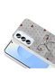 Galaxy S25 Case with Camera Protection Figured Zore Ponti Silicone Cover - White - 8