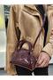 Women's Mini Crocodile Pattern Cross Strap Hand and Shoulder Bag