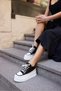 Vardy Women's Black Sequin Detail Padded Heel Casual Shoes - 6