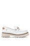 D25Ya-3695 Women's Genuine Leather Casual Shoes White