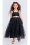 Girl's Graduation Tulle Satin Gipeli Evening Dress Floor-Length Special Occasion