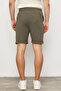 Men's New Season Diagonal Jacquard Knitted Fabric Khaki Green Shorts Ls-93056 - 5