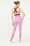 Women's Tights Set Lilac High Waist Lifting Double Pocket Tights and Pad Supported Bustier 3057 - 6