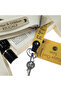 Red-Turquoise, Speed ​​Lovers, 2-Piece Keychain Gift Set with Name Plate and 0 Rh (+) Blood Type Written - 7