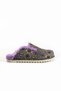 Savora Women's Fabric Plush Slip-On Vibrant Purple Indoor Slippers - 8