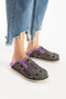 Savora Women's Fabric Plush Slip-On Vibrant Purple Indoor Slippers - 3