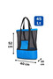 Two-Compartment Thermal Picnic Camping Beach Bag with Cooler Compartment (Blue) - 2