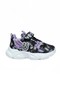 Alessio 034-25 Glitter Butterfly Girls Sneaker - Lilac Black White 26-30 Paints - 2