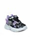Alessio 034-25 Glitter Butterfly Girls Sneaker - Lilac Black White 26-30 Paints