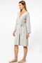 Long Sleeve Belted Women's Dressing Gown - 2