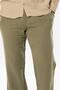 Muslin Elastic Waist Double Pocket Men's Summer Trousers Khaki Hk - 3