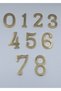 Brass Numerical Door Number 8cm No:9 - 3