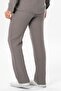 Muslin Elastic Waist Double Pocket Men's Summer Trousers Gray - 2