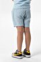 Western Pocket Detailed Summer Muslin Boys' Shorts Ice Blue Bmv - 2