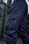 Parachute Fabric Navy Blue Color Men's Trousers - 7