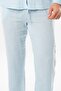 Muslin Elastic Waist Double Pocket Men's Summer Trousers Ice Blue Bmv - 3