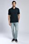 Tyler Men's 100% Cotton Polo Collar T-Shirt Navy Blue