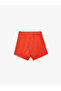 Viscose Mini Short Skirt with Ruffle Detail and Elastic Waist - 2