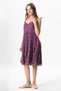 Strappy Voile Melisa Short Summer Ethnic Dress Bud Purple Tmrck Mr - 6