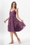 Strappy Voile Melisa Short Summer Ethnic Dress Bud Purple Tmrck Mr - 5