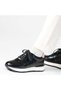 Soverano Genuine Leather Handmade Men's Black Opening Sneaker Shoes - 5
