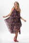 Strappy Voile Aphrodite Midi Length Summer Dress Shawl Navy Blue 6215 - 6