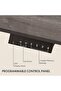 FlexiSpot Electric Standing Desk 120x65 cm, Height Adjustable Spacious Desk - Grey Whiteriver Oak - 4