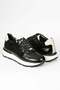 Soverano Genuine Leather Handmade Men's Black Opening Sneaker Shoes - 7