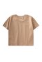 Cat Embroidered T-Shirt 1-6 Years Old Beige - 2