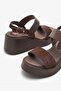 Kelly Brown Genuine Leather Women's Sandals - 5