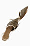Rosa Beige Pointed Toe Straw Short Heeled Women's Sandals - 4