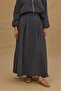 Kraşlı Bomber Skirt Set Anthracite - 6