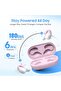 Delta 4 ANC Earbuds: Air Conduction, Smart Touch, 100 Power Indicator,5Hr Playtime,Android/iOS-Pink - 6