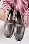 Women's Casual Loafer Shoes with Arrow Buckle - 8