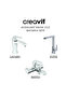 Avant-Garde Faucet Set - 3-Piece Bathroom, Sink, Sink
