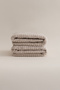 Ivory Beige Bordered Micro Fiber 100% Cotton 2-Piece Bath Towel Set 50 X 90 - 70 X 140 1104A - 3