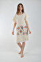 Muslin Beach Dress Kilim Pattern Round Neck 1 Piece
