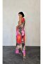 Colorful Tie-Dye Patterned Dress