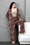 Patterned Multi Kimono Bottom-Top Set - 3