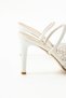 Evan White Transparent Pearl Detailed Women's Heeled Shoes - 5