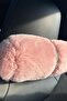Powder Fur Silver Stone Striped Neck Pillow 2 Pieces