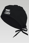 Best Chef Logo Printed Black Chef Bonnet |   Special Design Cook and Chef Cap - 2