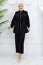 Stoned Linen Airobin Suit Black 4766 - 4