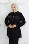 Stoned Linen Airobin Suit Black 4766 - 2