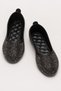 Women's Stone Detailed Stylish Daily Ballerina Shoes Black - Silver - 6