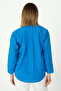 Blue Oxford Textured Fabric Relaxed Cut Shirt 1500072 - 6