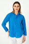 Blue Oxford Textured Fabric Relaxed Cut Shirt 1500072 - 4