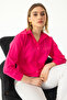 Pink Oxford Poplin Fabric Relaxed Fit Shirt 1500072