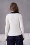 Women's Polo Neck Buttoned Ribbed Premium Quality Knitwear Sweater - 6