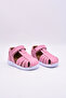 Winco Baby Girl Single Velcro Leather Soft First Step Sandals Pink Color - 6